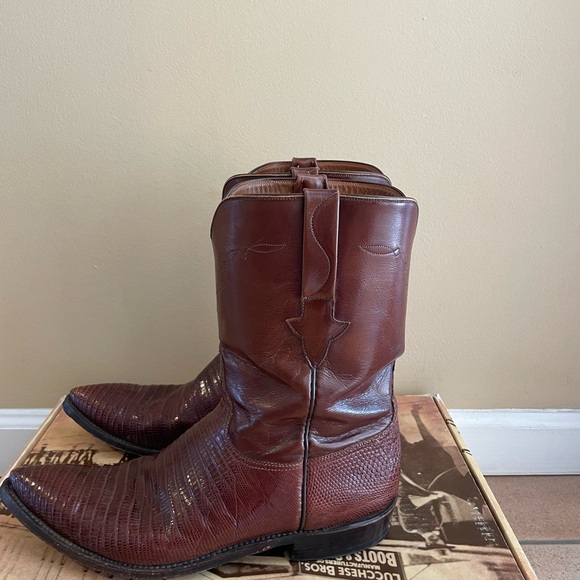 Lucchese Vintage PB LZ/TN GOAT Boots 12 D L821345 - Picture 2 of 13